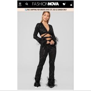 Dance With Me Sequin Pant Set